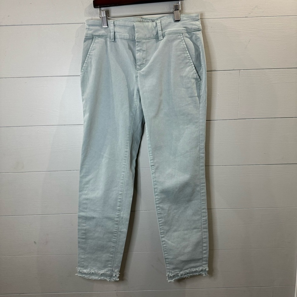 Loft | Light Blue Pants With Raw Hem Size 0